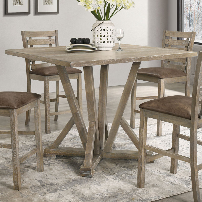 Table de comptoir carrée Modern Farmhouse