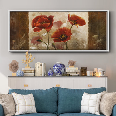 Poppy Morning - toile encadrée