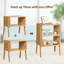 40cm W Metal Bedside Table