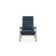 Chaise de patio inclinable avec coussins Askar