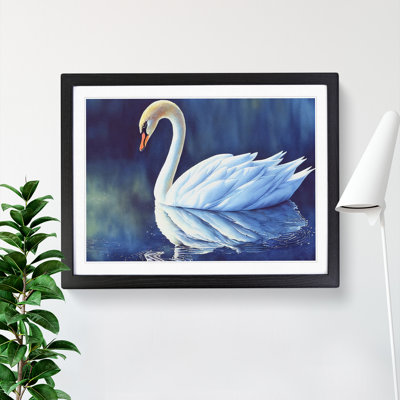 Swan Watercolour Vol.2 1 Piece Single Picture Frame Painting