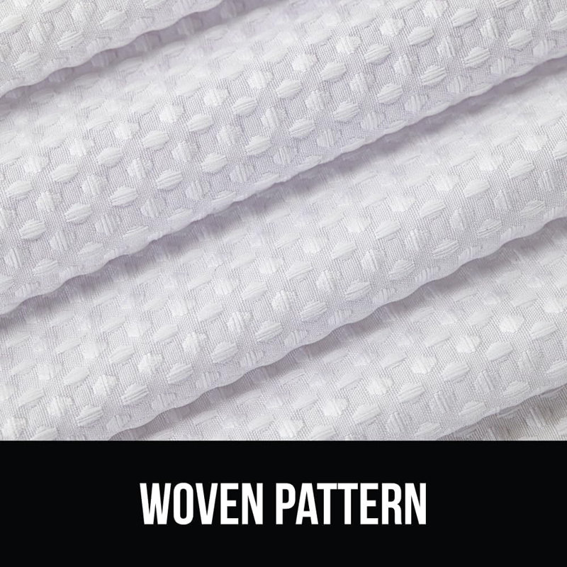 Rideau de douche Premium Waffle Weave, White