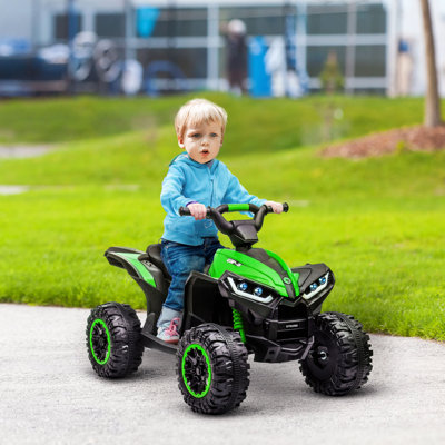 HOMCOM 12V Electric Quad Bike for Kids Ride On Car ATV Toy Ages 3-5