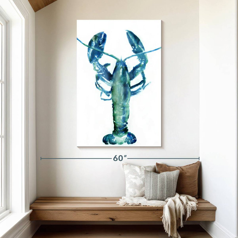 Blue Lobster, 48" H x 32" W