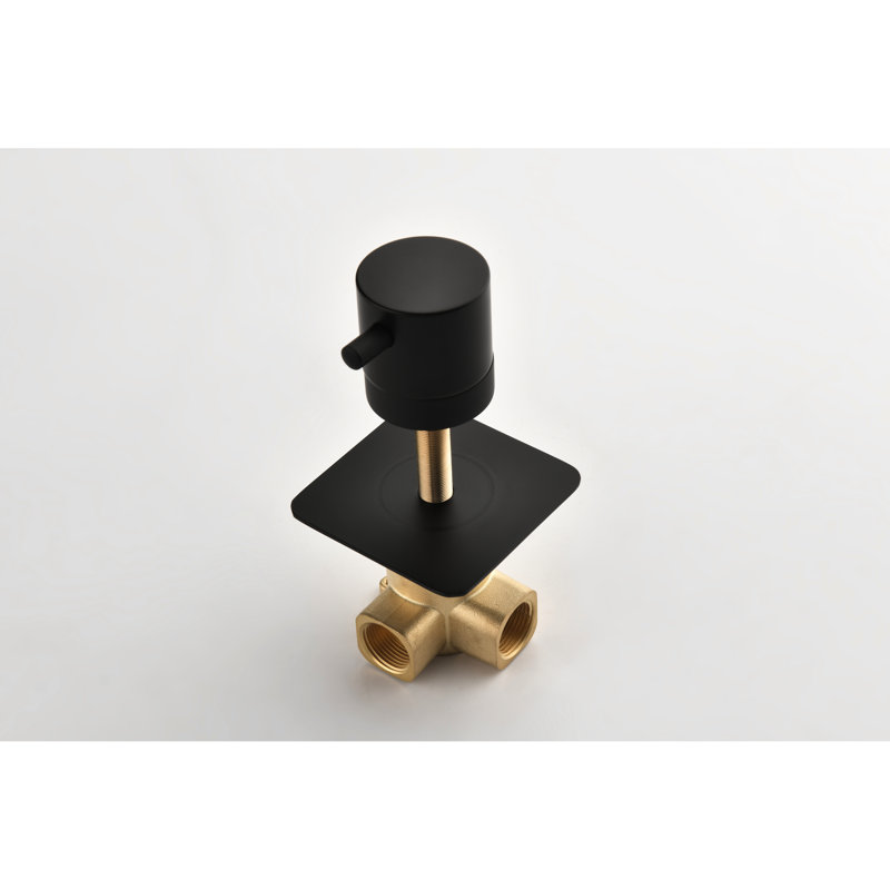 Robinet de douche 3/4 po en métal coulé - Laiton avec débit réglable et soupape de durabilité