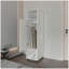 Armoire Summit en mélamine avec miroir, porte et rangement ouvert-372405830-399712914