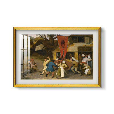 Une fête de village, vers 1567-1569 - Pieter Bruegel l'Ancien - Estampe encadrée sur mesure