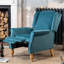Airell 70cm Wide Velvet Wing Chair Recliner-1456737321