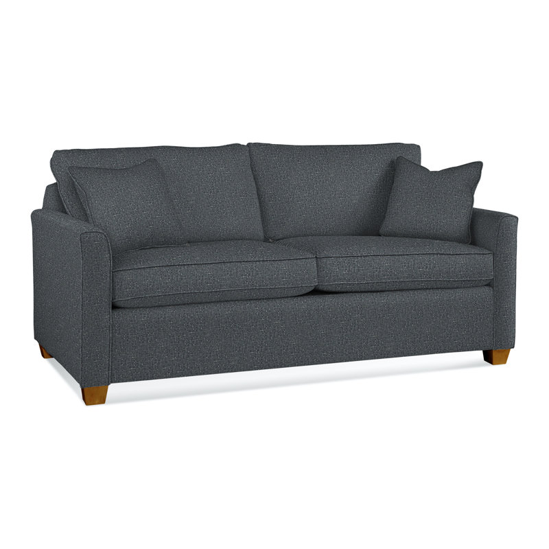 Charleston 77" Sleeper Sofa , Air Dream, Green Polypropylene/Olefin, Havana