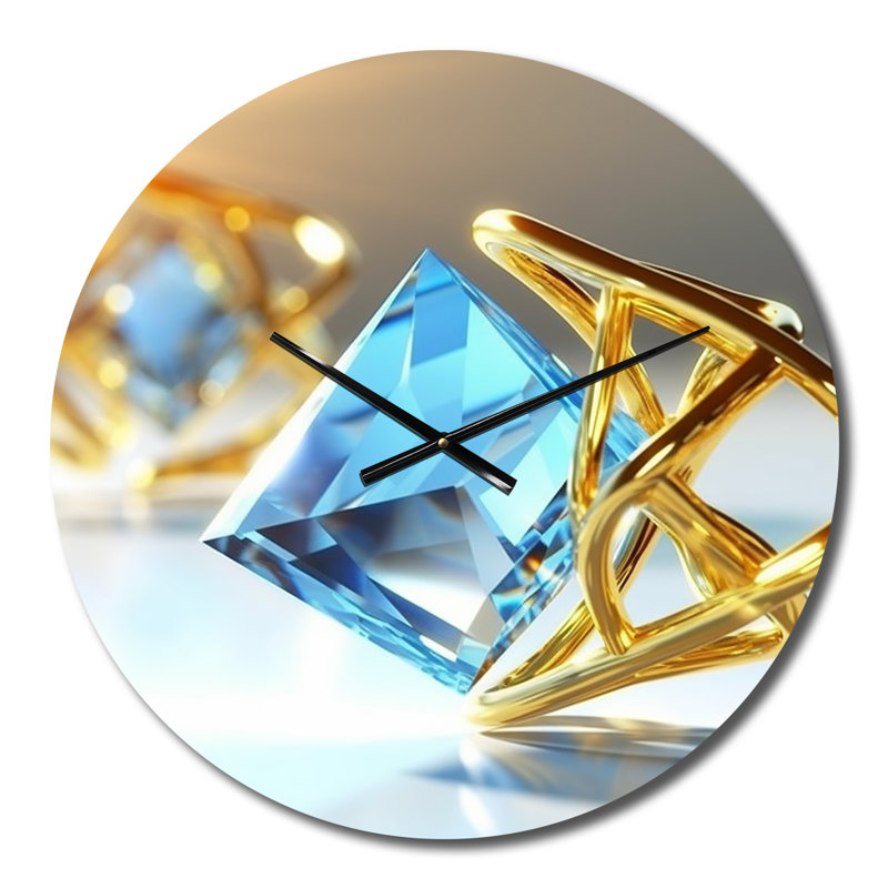 Horloge murale Atomic Abstraction Photonic Crystals I, Petit