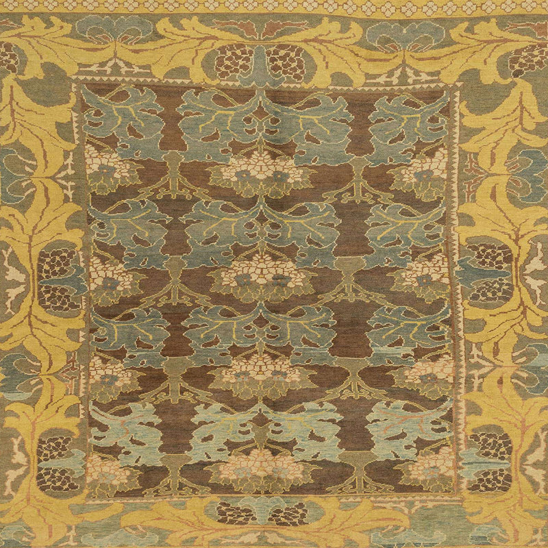 Tapis abstrait moderne 1680, Carré 5 pi