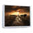 White Floater Framed