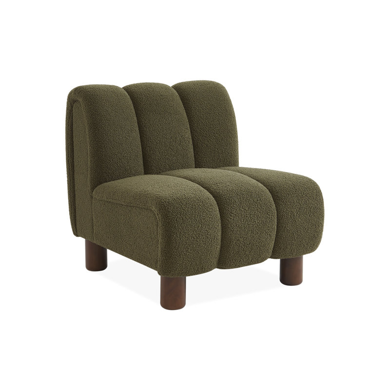 Quayshon Upholstered Accent Chair, Green