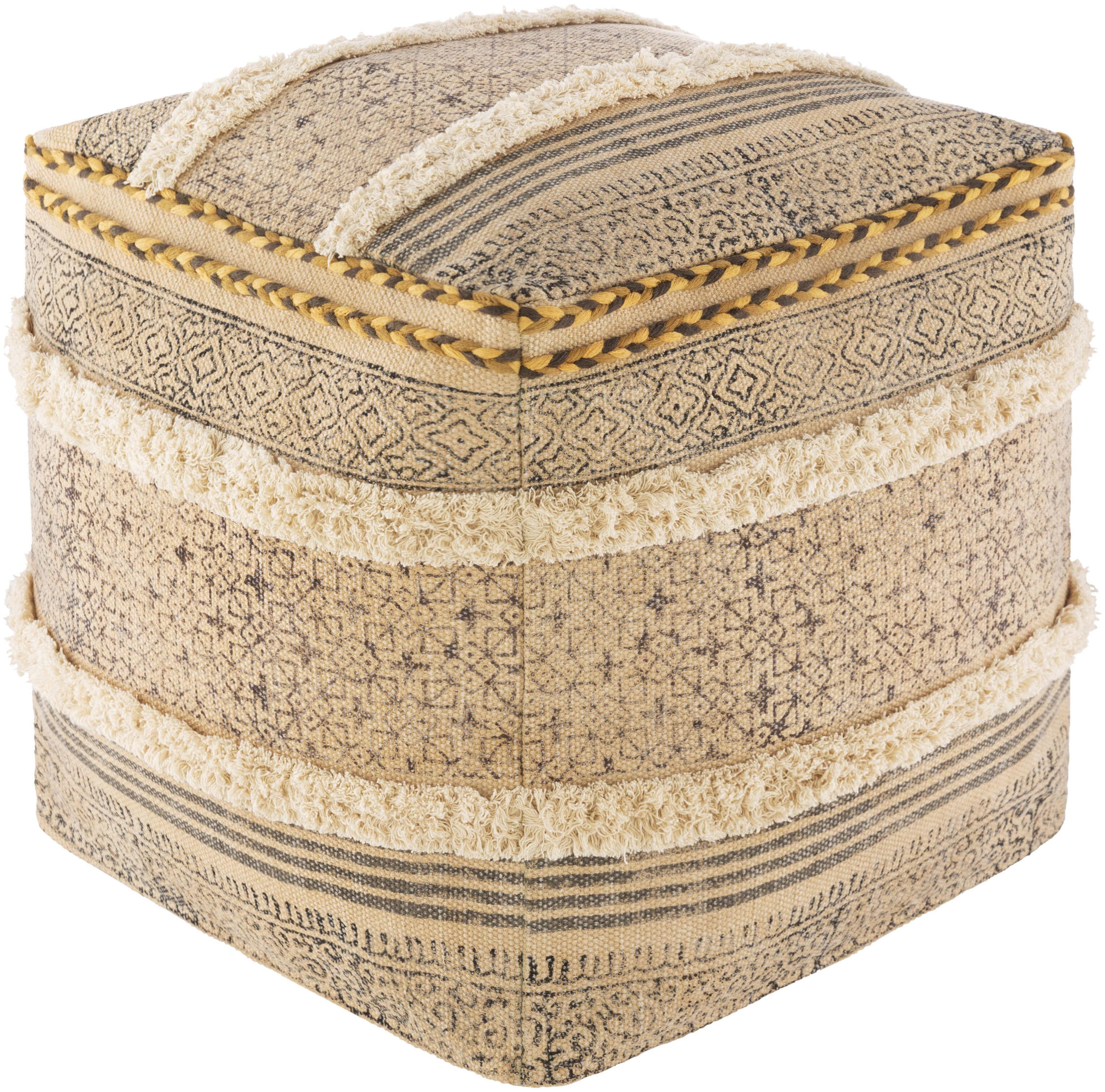 Mistana™ Teagan Upholstered Pouf & Reviews