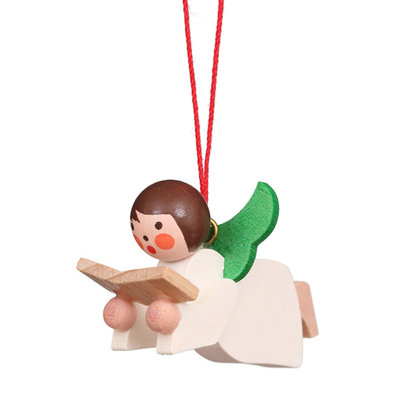 Ornement figurine suspendue ange et livre