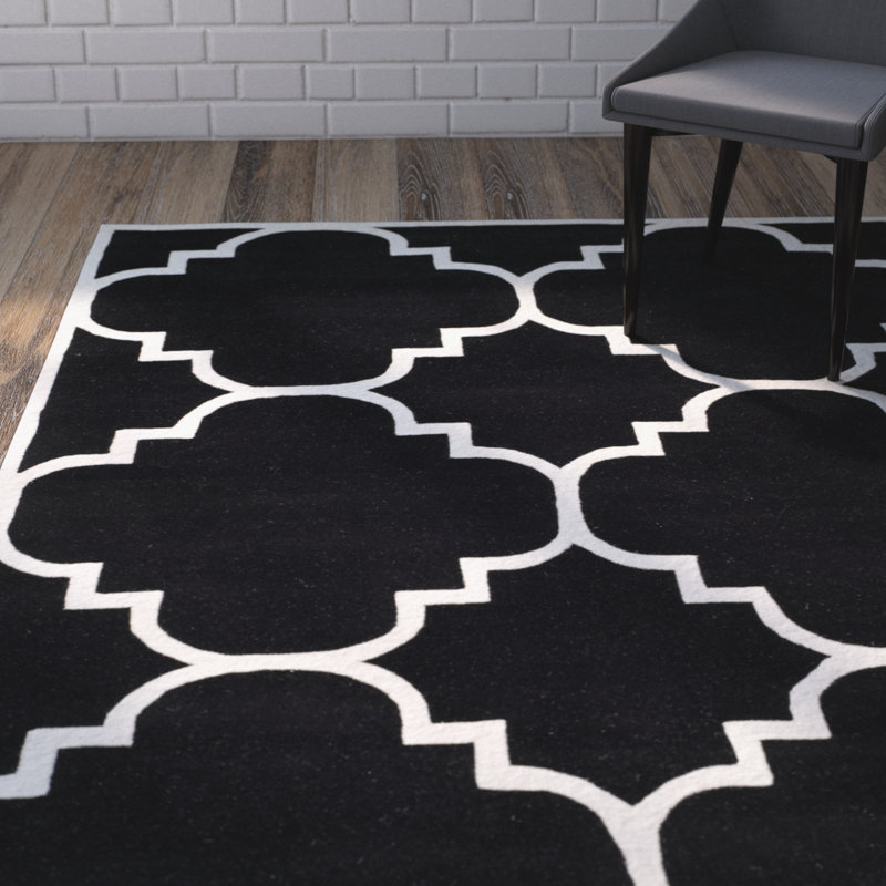 Carolene Hand Tufted Wool Geometric Rug, Rectangle 8' x 10'