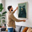 Confronting Bear Boho - Wrapped Canvas-269360601-269360606
