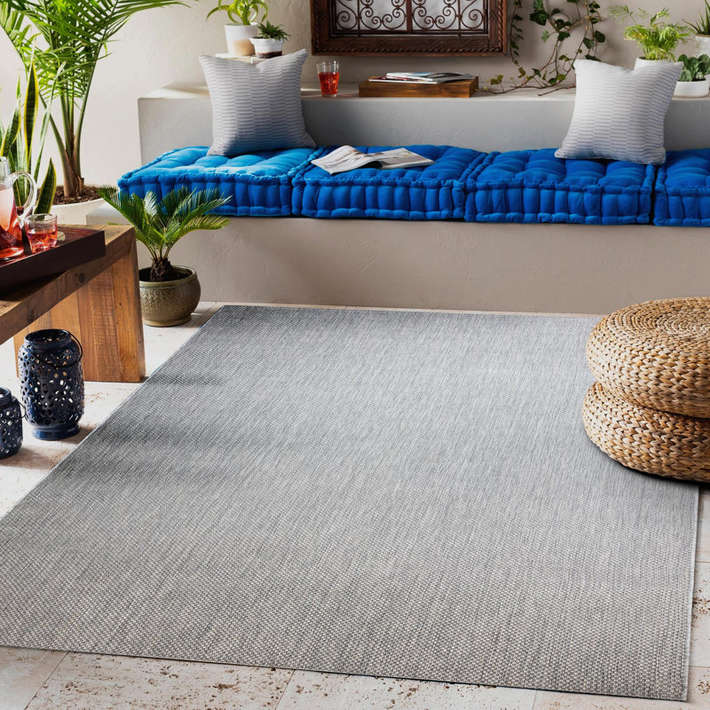 Eefke Solid Colour Indoor / Outdoor Area Rug, Rectangle 140 x 200cm