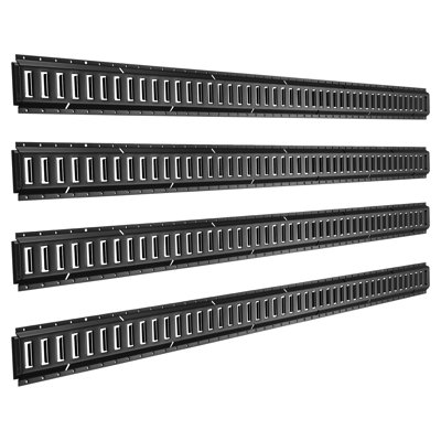 E-Track Tie-Down Rails, 7.7 ft E Track Rails Secures Cargo & Heavy Loads Up to 2,000 lbs, Trailer Tie-Down System Suitable for Garages, Vans, Motorcycle Tie Downs, ATV Mountings
