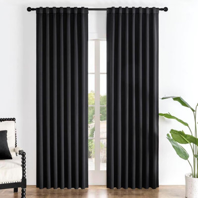 Ensemble de rideau occultant pour chambre à coucher de 84 po de long avec 2 panneaux, rideau occultant et fenêtre de salon