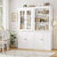 71.2" H Classical Revival Bookcase with Glass Door-388033469