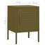 Airon 35cm W Steel Bedside Table-48621785