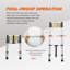 Échelle télescopique en alliage d'aluminium 8,5 pi - 300 lb robuste