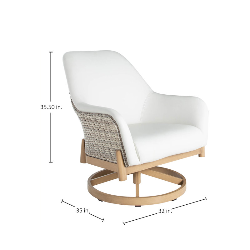 Palma Swivel Patio Chair with Cushions