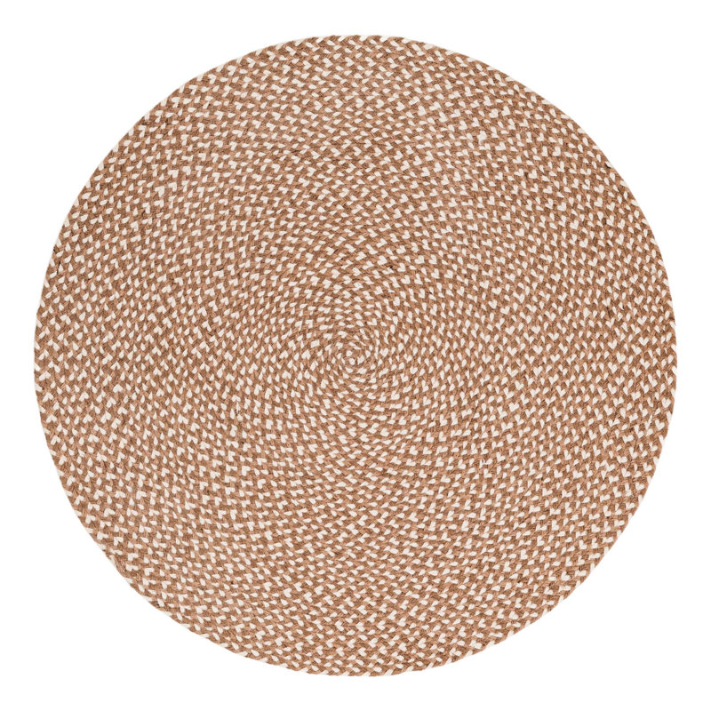 Tweed Braided Jute Rug, Round 3'1"
