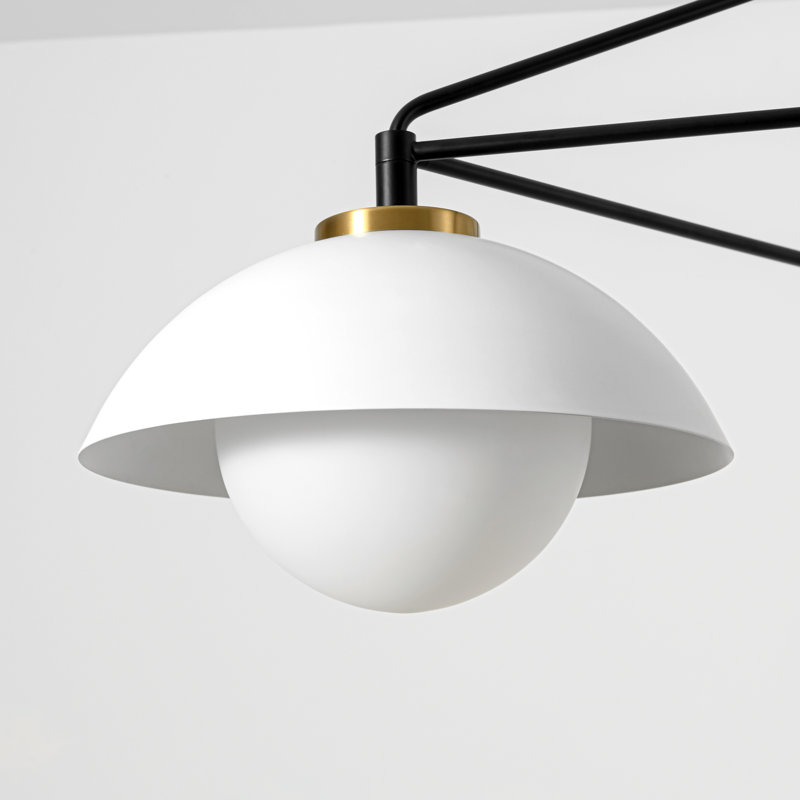  Lustre géométrique à intensité variable 3 lumières pour salle à manger Holloman