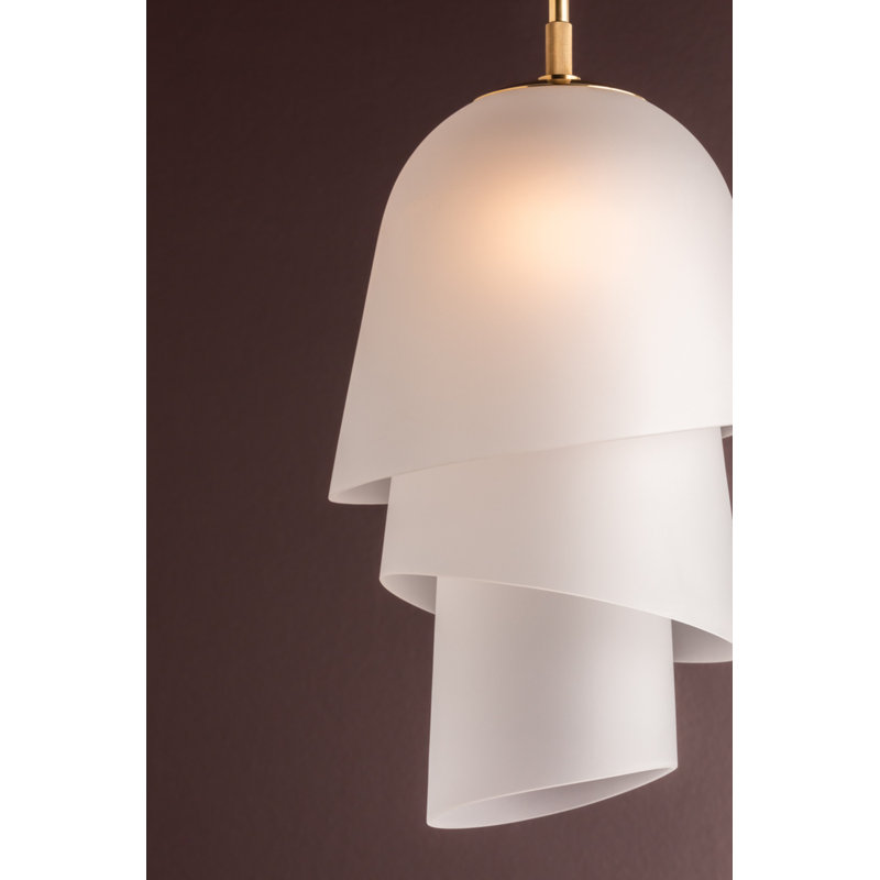 Luminaire suspendu 1 lumière Hela par Corbett Lighting, H 23,75 po x l 13,75 po x P 13,75 po