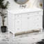 Meuble-lavabo noir rétro, 47,8 po-559656062