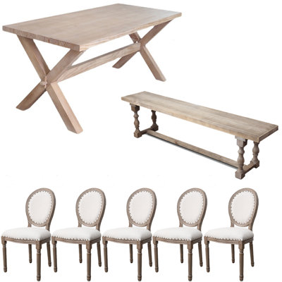 American Style Solid Wood Rectangular Dining Table