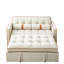 Lit gigogne escamotable 55,5 po, canapé 2 places, housse en velours beige, coussins lombaires réglables et poches latérales pour la maison, appartement, bureau moderne 2, 55,5 po avec poches, coussins, velours, salon-1900671556