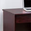 Bureau d'écriture avec tiroirs verrouillables, panneau de particules et panneau de fibres à densité moyenne, finition acajou, poste de travail compact à domicile, 39,5 po x 19,75 po-130088464