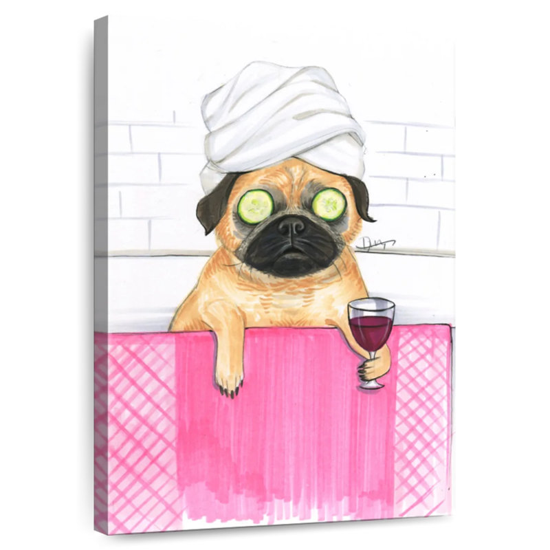 Ketti Pug Bath, 24" H x 16" W