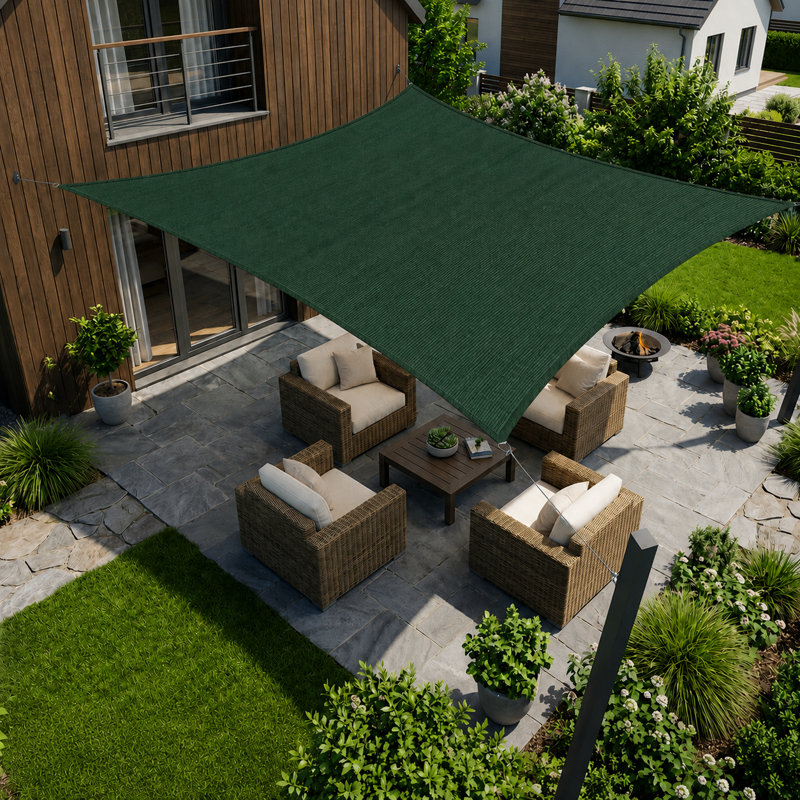 Voile d'ombrage Amgo Customize, 7 pi x 14 pi, Vert