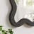 Rectangle Solid Wood Wavy Flat Wall Mirror-965324164-965324162