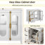 Meuble-lavabo 36 po avec 2 portes à fermeture douce