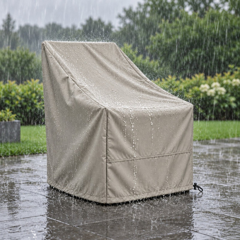 Housse pour chaise de jardin Brir, Gris
