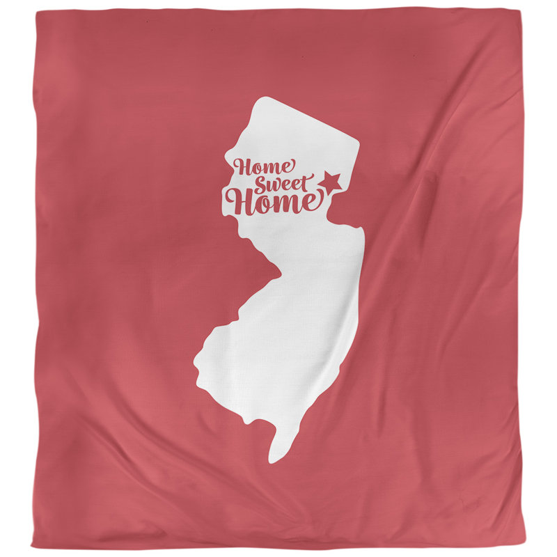 Housse de couette newark doux, Housse de couette simple TG, Rouge, Microfibre