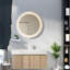 Meuble-lavabo peu encombrant avec évier, armoire en bois de qualité supérieure, conception moderne en chêne blanc