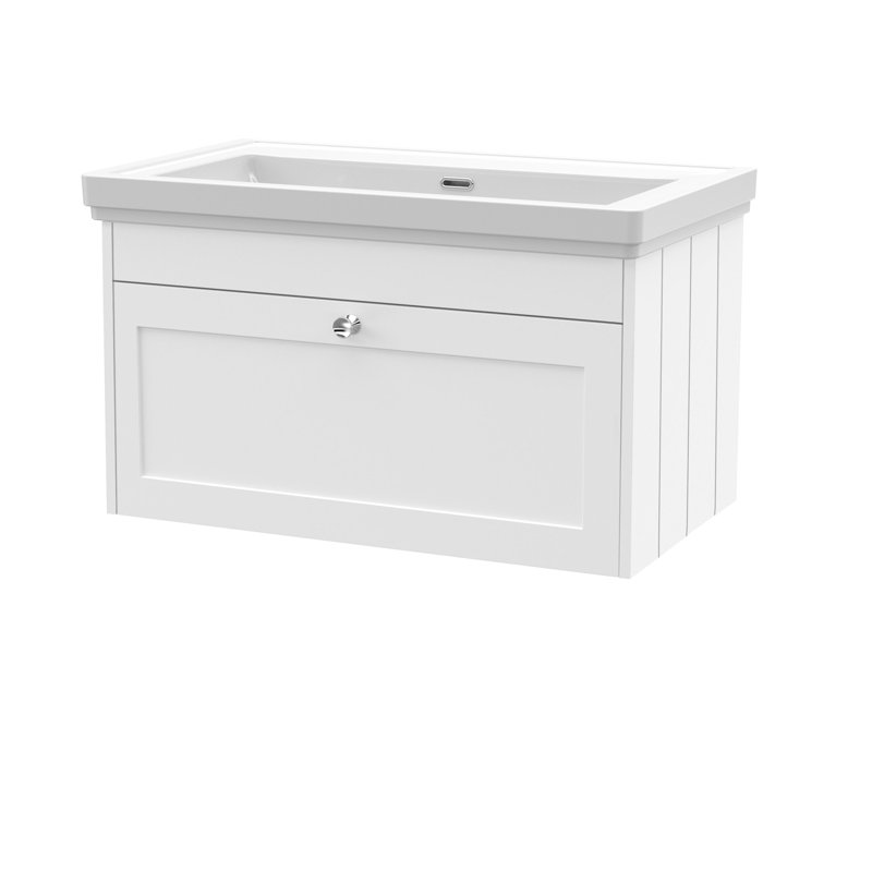 Ashwick 830 mm Bathroom Vanity, Satin White