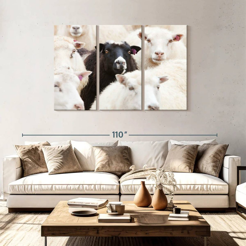 Brampt Standout Black Sheep, 48" H x 74" W