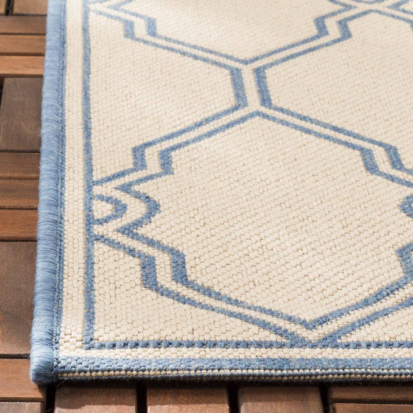 Duren Geometric Hand Woven Indoor / Outdoor Area Rug, Square 201 cm