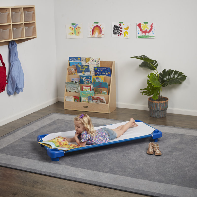 Lit de bébé empilable pour enfants, Bleu