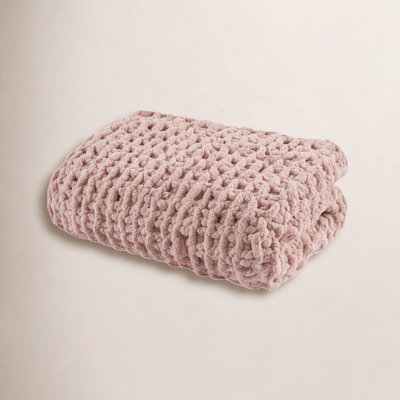 Chenille Chunky Knit Luxurious Soft Handmade Throw