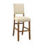 Ensemble de table et de chaises à hauteur de bar 5 pièces Bega, ivoire, bois massif-111450538