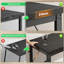 Bureau d'ordinateur en L robuste avec bureau de 2,4 cm d'épaisseur et lumières DEL-1636848669-1628689462