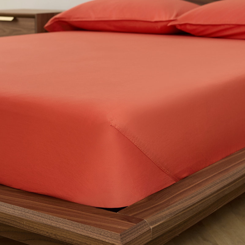 Ensemble de draps 4 pièces Persimmon, Twin, Kaki